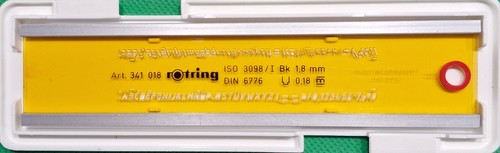 Rotring schriften schablone - schriften,