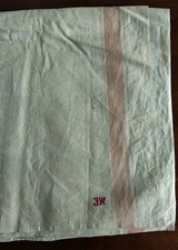 Altes Gebrauchtes Leinen Rolltuch Mit Roten Streifen Mangeltuch 290x85