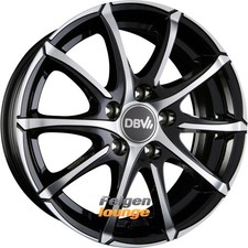 4 Alufelgen DBV TROPEZ Schwarz