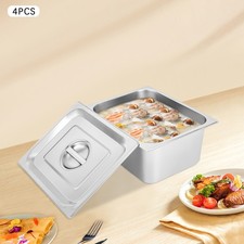 4-Pack GN Behälter Edelstahl