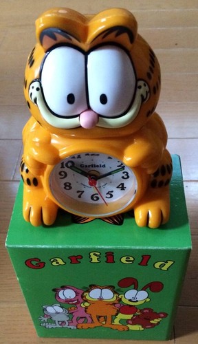 Garfield figur wanduhr cartoon - garfield,