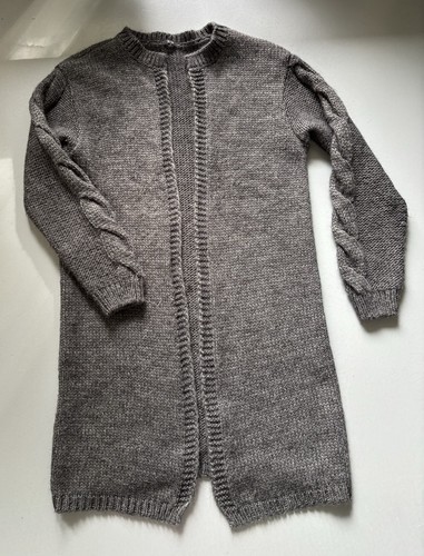 Strickjacke mantel grau - strickjacke/mantel,