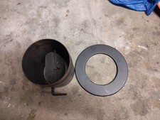 Rauchrohr Ø 150mm Länge 250mm mit Drosselklappe Ofenrohr 25cm Kaminrohr Rohr