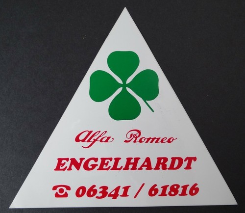 Werbe aufkleber alfa romeo - alfa,