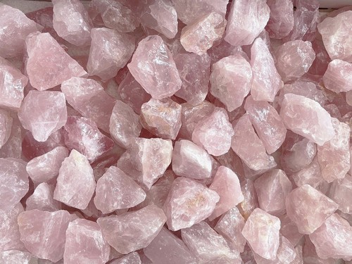 Rosenquarz rohsteine 200 g - -,