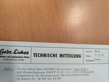 Eicher Technische Mitteilung