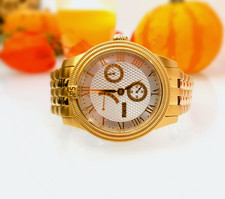 Portas PS04I-TY2714-01 Automatik Uhr 28 Jewels 45mm 5ATM Gold Edelstahlarmband