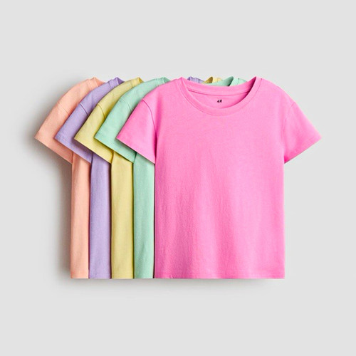 5er pack shirts kurzarm - h&m, t-shirts