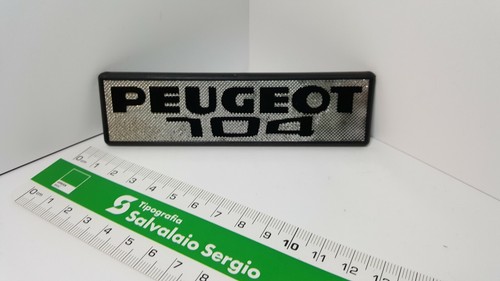 Peugeot 104 schriftzug emblem - 104,
