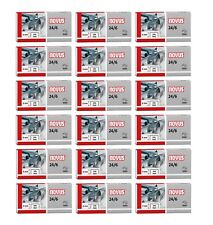 18x Heftklammern Tackerklammern Novus 24/6 aus Stahldraht, verzinkt 1000 Stück