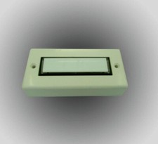 Klingeltaster 1 Familien Klingeldrücker weiß Ap Aufputz Klingelplatte Taster 