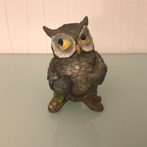 Eule mit hufeisen glückspilz - eule,