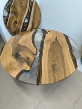 Rund Couchtisch aus Massivholz