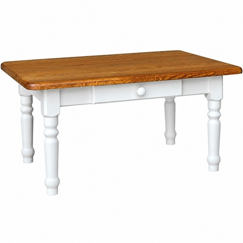 Couchtisch kiefer massiv weiß - kiefer,