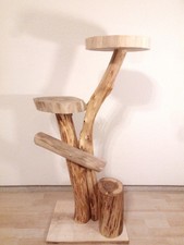 Katzenbaum Kratzbaum Baumstamm Natur Holz Robinie Unikat Handmade Balkon 1,10m