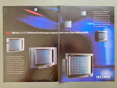 1986 sony fernseher black - sony,