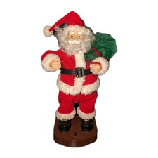 USA Animierter Singender Tanzender Weihnachtsmann Bewegung Spieluhr Musik Sound