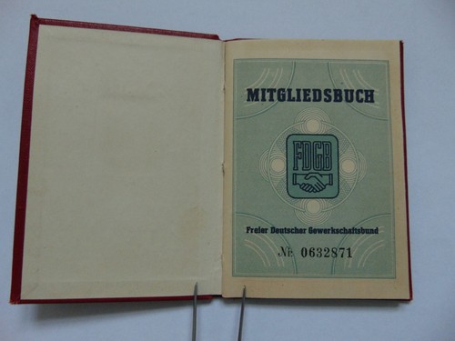 Ddr mitgliedsbuch freier - mitgliedsbuch,