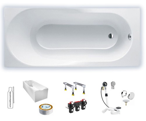 Badewanne rechteckwanne acryl - rechteckwanne,