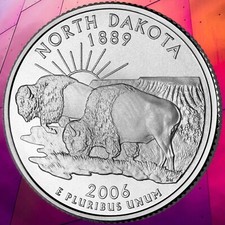 QUARTER DOLLAR  NORTH  DAKOTA