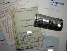 Typenschild, Betriebserlaubnis, f. Simson Schwalbe KR51/1, Kaufvertrag, Papiere,