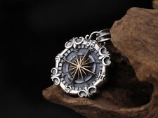 B21 Kompass Herren Anhänger Sterling Silber 925 