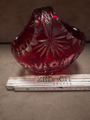 Korbschale kristall rot - kristall,