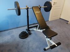 Hantelset mit Bank, Gewichten, Curlstange und Kurzhanteln,             Preis VB