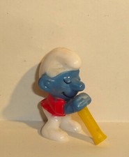 MUSIKUS SCHLUMPF mit Flöte E. D. D. S. Schlümpfe 1983 ORIGINAL