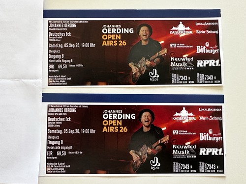 Konzert tickets johannes - konzert,