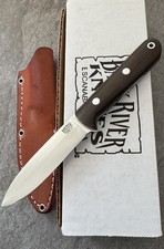 Bark River Mini Kephart CPM3V  Green Canvas Micarta - Top Zustand - Bushcraft