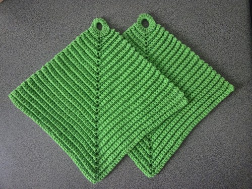 Stück topflappen handarbeit - topflappen,