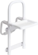 Weinberger Badewannenhilfe Aluminium Weiß mit Ablageschale