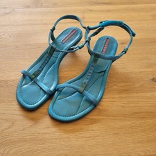 PRADA blue kitten heels