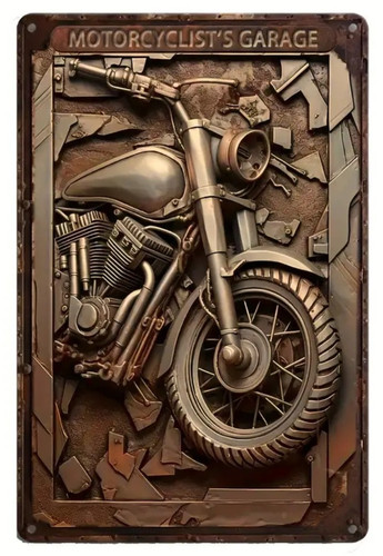 Metall wandschild - metall,