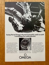 Omega Speedmaster Astronaut NASA Apollo Soyuz 1975 Vintage Ad Werbung Reklame