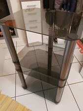 Hifi Rack aus Glas ( Rauchglas ) mit 4 Böden. Guter zustand.Achtung NUR ABHOLUNG