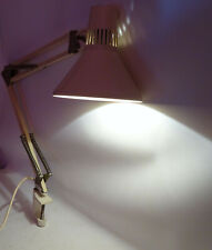 Vintage Schreibtischlampe Elektrofem ISZ Beige 1980er Retro Look Federn !