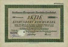 Nordhausen Wernigerode Eisenbahn 1925 Ilfeld Schierke 100 RM Schmalspurbahn Harz