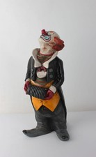 Großer Achatit Clown mit Ziehharmonika Naturstein Handarbeit Höhe 43 cm