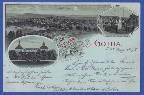 Alte gotha stadtansicht - alte,