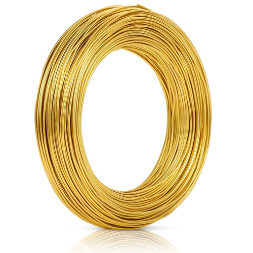 Basteldraht 1mm 50m gold - gold, für
