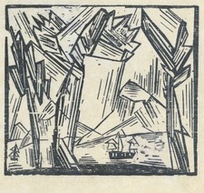 Lyonel Feininger - Tahiti - Holzschnitt 1920