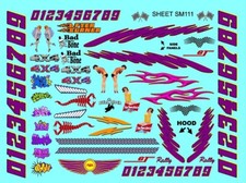 White Vinyl R/c Decal Sheet