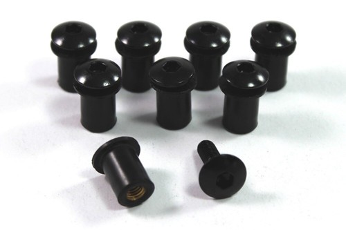 Schwarze aluminium - 8x,