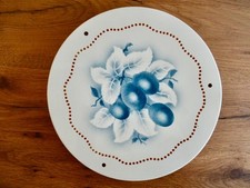 Alte 30 cm große Kuchenplatte Platte Teller Tortenplatte Art Deco, mit Füßen