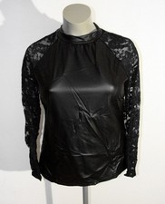Sexy Leder Imitat Shirt mit