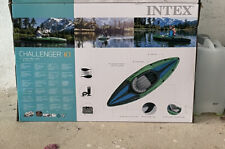 INTEX Kajak Challenger K1 Boot Set Schlauchboot Paddel Pumpe 274x76x33 cm 68305