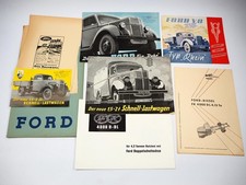 Mappe mit 6x Prospekt Ford LKW