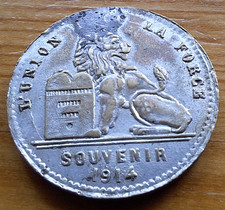 Belgien, Münze, L´UNION FAIT LA FORCE, Souvenier,  1914